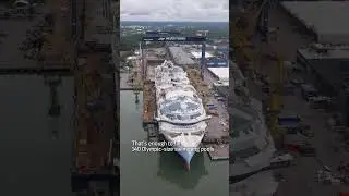 Legend of the Seas just floated for the very first time 🤩 #LegendoftheSeas #cruise #cruiseship