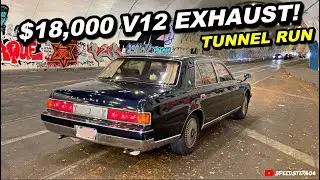 Заезд через выхлопной туннель за 18 000 долларов! Toyota Century с двигателем V12 из Японии взорв...