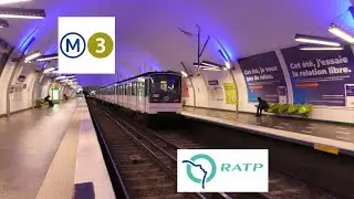 M&eacute;tro ligne 3 - De gambetta &agrave; P&egrave;re Lachaise - MF67