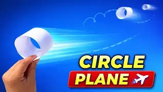 Circle Paper Plane ✈️ | Sirf Gol Se Bana Sabse Lamba Udne Wala Paper Plane 😱