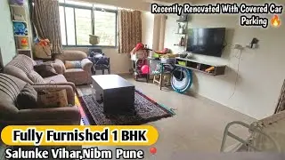 Fully Furnished 1 BHK at Salunke Vihar|650+ carpet|20+ Amenities|Covered Car Parking| #1bhk #pune