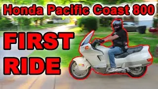 Honda Pacific Coast 800 First Ride,  by a  Street Glide guy.
