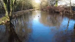 Monklands canal drone