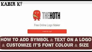How To Add Symbol & Text On A Logo & Customize It's Font Colour & Size | Without Graphics Designing|
