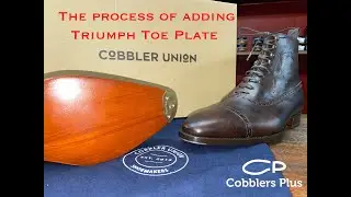 Cobbler Union Boots with Blind Stitching get Brass Triumph Toe Plates
