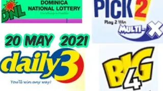 Dominica National Lottery Pick 2/Daily 3/Big 4 Best Number for ( 20 May 2021 ) just try