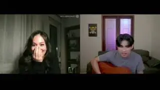 Reaksi cewek iran dinyanyikan lagu oleh cowok indonesia/Singing Reaction on ome tv