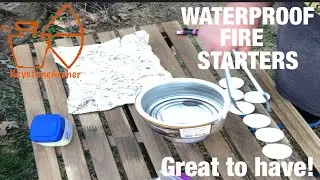 Waterproof fire starters.