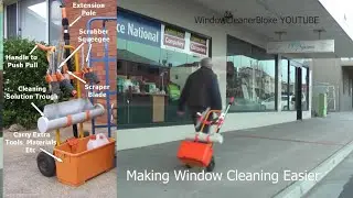 STORE SHOP WINDOW CLEANING MOBILE  CARRY ALL CART