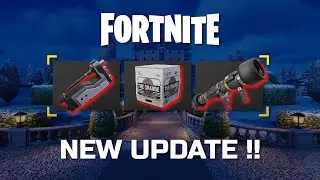 NEW FORTNITE UPDATE!!!!! - New Stealth emp, cardboard box and anvil rocket launcher!!!