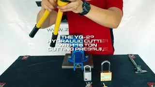 ZETA ZR45 Open Shackle Padlock Anti-Cut Test