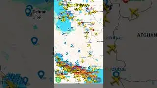 iran Air space Open ⭕⭕ #military #flight  #iran​&nbsp;#israel​