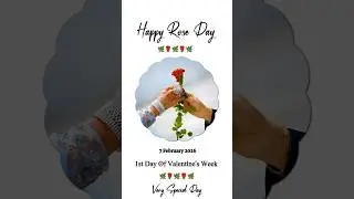 Happy Rose Day Status 2026 🌹 | Happy Rose Day WhatsApp Status Shayari Video 💖 | रोज़ डे स्टेटस