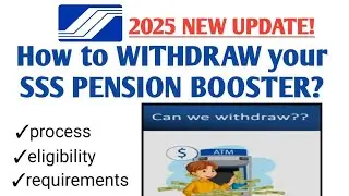 How to withdraw SSS Pension Booster in 2025?