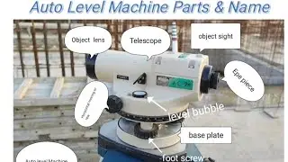 Auto level machine Components, parts, technical name, In hindi