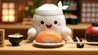 【お寿司屋さん】ぬいぐるみおばけのお寿司屋さん🍣小さな手で大きな喜び！没シーンアリ👻｜Stuffed Toy Ghost's Sushi Shop 🍣 Big joy with tiny hands!