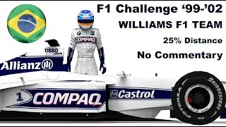 F1 CHALLENGE '99-'02 - 2000 Brazilian Grand Prix (R2/17) - 25% Race Distance (No Commentary)