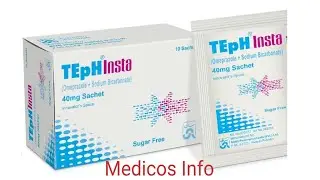 Teph Insta power sachet uses benefit side effects in Urdu | Omeprazole sodium bicarbonate uses