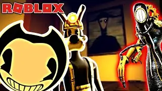 BENDY PLAYS A TERRIFYING GAME! (Bendy and the Ink Machine ROBLOX)