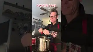 Snow day in Cola! This is a rare occurrence. This potato soup sure was fun to make! 