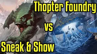 Sneak & Show vs Thopter Foundry | Legacy Magic: the Gathering w/Commentary | Fast Effect | ELD's MTG