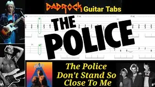 Don't Stand So Close To Me - The Police - Guitar + Bass TABS Lesson 