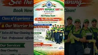 🇮🇳 Happy Republic Day!Experience Class of Expert Cleaning ✨Our warrior heroes are ready to solve