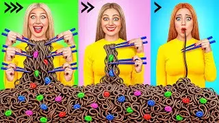 Быстрая Средняя или Медленная Скорость Еды Челлендж | Съедобная Битва от Candy DO
