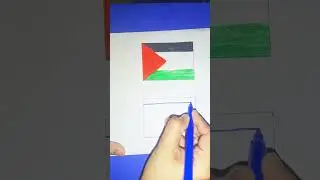 Nimo Art & craft: Israel🇮🇱❌VS Palestine 🇵🇸✔️flag drawing||Free Palestine||#shorts #palestine#viral