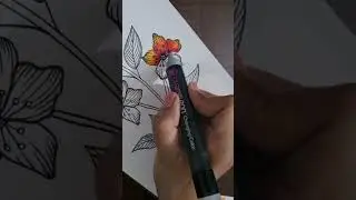 Chameleon color changing pens #chameleonpaint #shorts #floraldesign