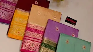 Video 132#soft katan silk saree collection and raw mango silk saree #saree#trending#shorts#reselling