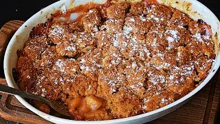 N201 Cobbler aux pêches/ recette vegan express