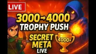 🔥 LIVE 4000 TROPHY PUSH in Clash Royale MERGE TACTICS | Best Fusion Decks, Strategy & Rank Grind 🚀👑