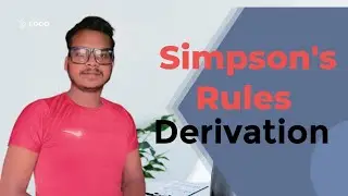 Simpson's Rule|1/3 Rule|State Simpson's rules|Derivation of Simpson's rules|statement of Simpson's|