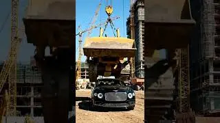 Bentley CRUSHED by a Bulldozer! 😱 Luxury Car vs. Heavy Machinery Madness!