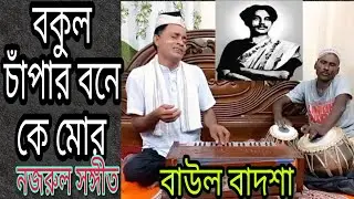 bokul chaper bone ke mor || বকুল চাঁপার বনে কে মোর || Nazrul Sangeet|| Baul Badsha