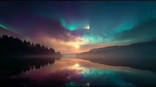 Aurora Lake Night &mdash; 4 Hours of Relaxing Ambient for Sleep & Meditation