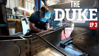 The Duke Ep.3: WE HAVE FLOORS! WELDING + BEADROLLING, 1940 Dodge