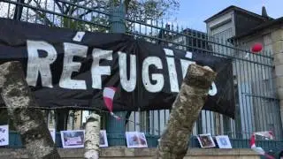 Rassemblement citoyen en soutien aux r&eacute;fugi&eacute;s, &agrave; Nevers