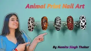 Easy & Affordable Animal Print Nail Art Designs | DIY at Home 💖 | Step By Step Tutorial 💅  #nailart 