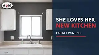 Customer Loves Her New Kitchen - Cabinet Painting in Metro Detroit - A&M Painting and Powerwash