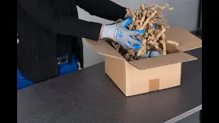 HSM ProfiPack ecoChip – Sustainable packaging made from waste cardboard – carton recycling made easy