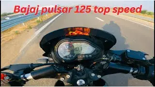 Bajaj pulsar 125 top speed test // pulsar speed test