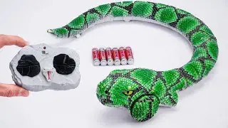 Satisfying with Unboxing Remote Control Snake, Zuru Robo Alive Frilled Neck Lizard, RC Giant Roach