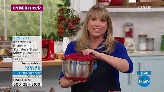 Kitchen HQ 8piece Stainless Steel Mixing Bowl Set