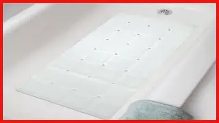 Sultan's Linens Foldable Rubber Bath Mat for Textured and Reglazed Surface 29x14