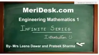 Video 2- Engineering Mathematics 1 (MDU), Unit 1- infinite Intro