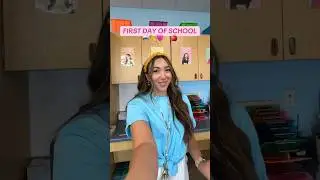 First Day of School!✨🩷✏️ #classroomteacher #teacherlife #firstdayofschool