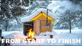 A GUY WITH NO EXPERIENCE AND NO HELP BUILT A WOODEN CABIN OFF THE GRID IN THE SIBERIAN TAIGA.