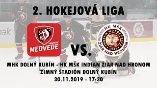 MHK Dolný Kubín - HK MŠK Indian Žiar nad Hronom (2. časť)